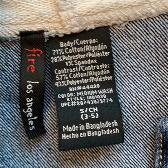 FIRE  Sweatshirt/jean jacket - Picture 3 of 3